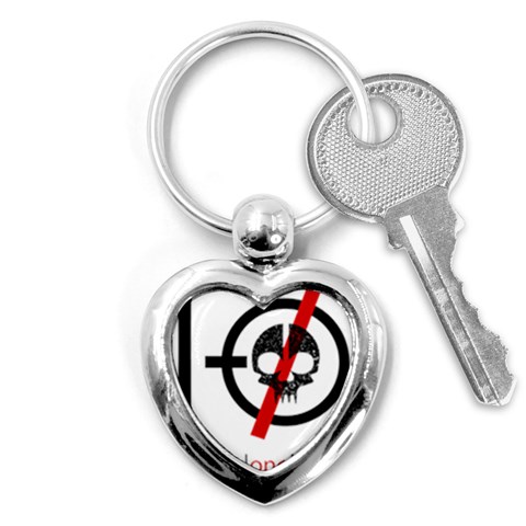 Twenty One Pilots Skull Key Chain (Heart) from ArtsNow.com Front