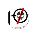 Twenty One Pilots Skull Magnet 3  (Round)