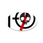 Twenty One Pilots Skull Sticker Oval (10 pack)