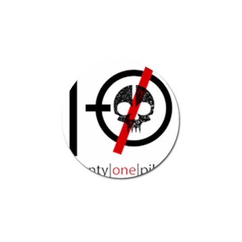 Twenty One Pilots Skull Golf Ball Marker from ArtsNow.com Front