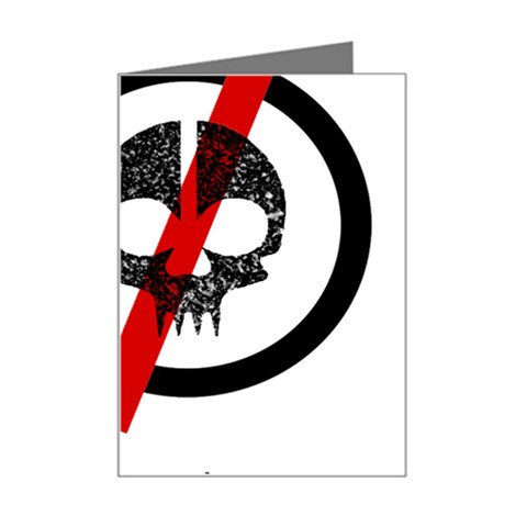 Twenty One Pilots Skull Mini Greeting Card from ArtsNow.com Left