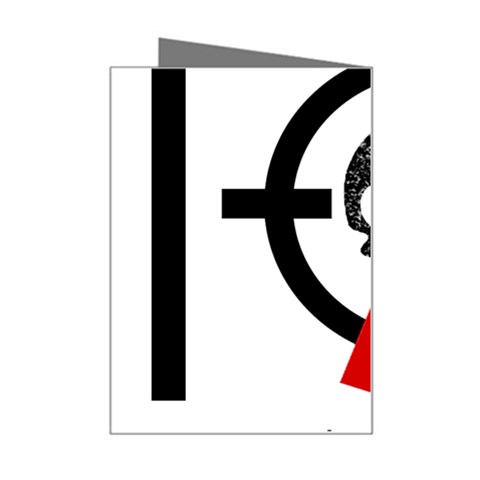 Twenty One Pilots Skull Mini Greeting Card from ArtsNow.com Right