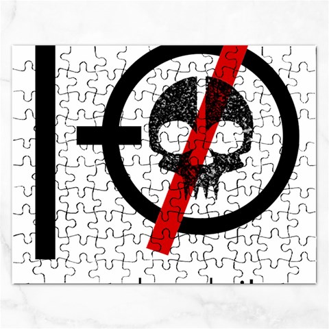 Twenty One Pilots Skull Jigsaw Puzzle (Rectangular) from ArtsNow.com Front