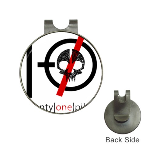 Twenty One Pilots Skull Golf Ball Marker Hat Clip from ArtsNow.com Front