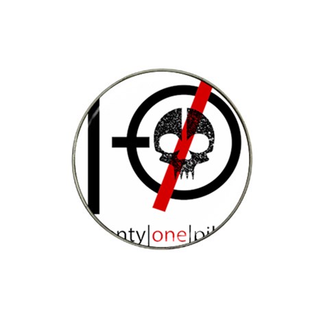 Twenty One Pilots Skull Hat Clip Ball Marker from ArtsNow.com Front