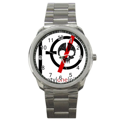Twenty One Pilots Skull Sport Metal Watch from ArtsNow.com Front
