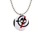Twenty One Pilots Skull 1  Button Necklace
