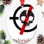 Twenty One Pilots Skull Oval Ornament (Two Sides)