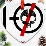 Twenty One Pilots Skull Heart Ornament (Two Sides)