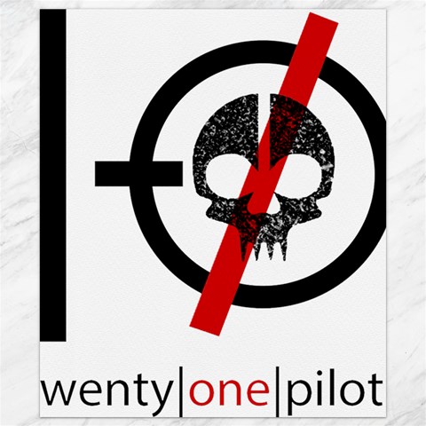 Twenty One Pilots Skull Canvas 8  x 10  from ArtsNow.com 8.15 x9.66  Canvas - 1