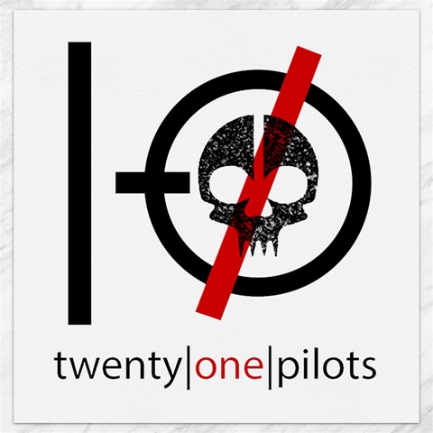 Twenty One Pilots Skull Canvas 12  x 12  from ArtsNow.com 11.4 x11.56  Canvas - 1