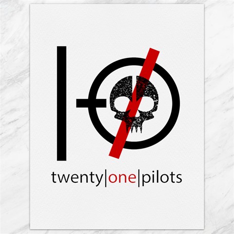 Twenty One Pilots Skull Canvas 12  x 16  from ArtsNow.com 11.86 x15.41  Canvas - 1