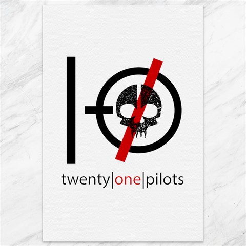 Twenty One Pilots Skull Canvas 12  x 18  from ArtsNow.com 11.88 x17.36  Canvas - 1