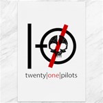 Twenty One Pilots Skull Canvas 12  x 18 