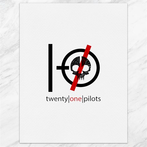 Twenty One Pilots Skull Canvas 18  x 24  from ArtsNow.com 17.8 x23.08  Canvas - 1