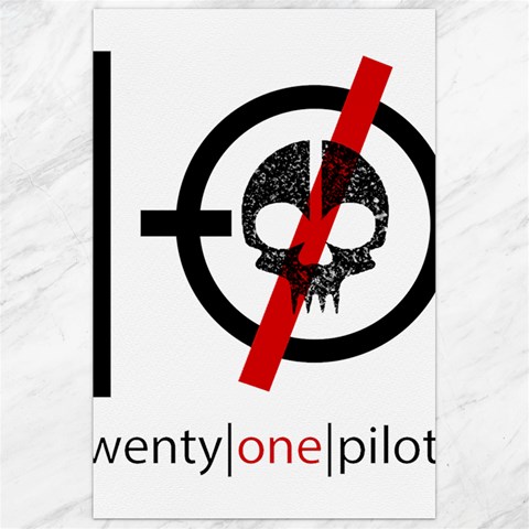 Twenty One Pilots Skull Canvas 24  x 36  from ArtsNow.com 23.35 x34.74  Canvas - 1
