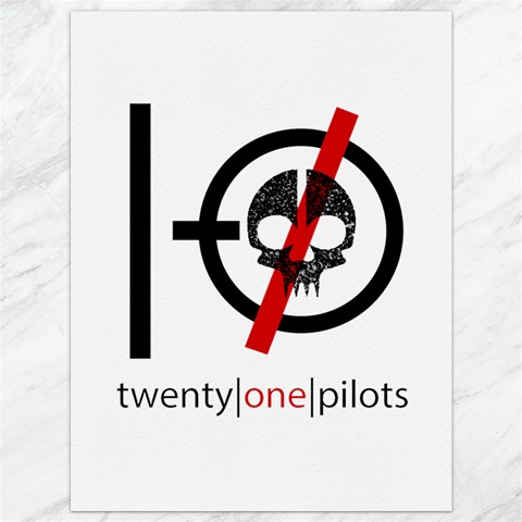 Twenty One Pilots Skull Canvas 36  x 48  from ArtsNow.com 35.26 x46.15  Canvas - 1