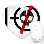 Twenty One Pilots Skull Heart Mousepad