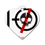 Twenty One Pilots Skull Dog Tag Heart (Two Sides)