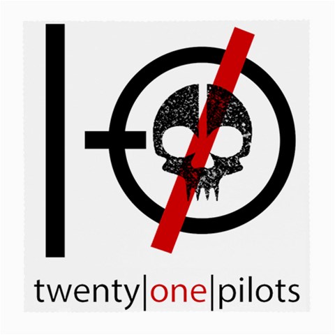 Twenty One Pilots Skull Medium Glasses Cloth from ArtsNow.com Front