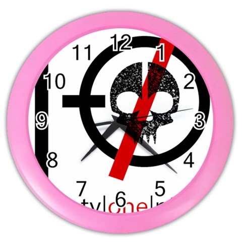 Twenty One Pilots Skull Color Wall Clock from ArtsNow.com Front