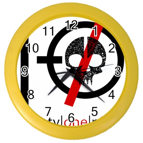 Twenty One Pilots Skull Color Wall Clock from ArtsNow.com Front