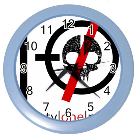 Twenty One Pilots Skull Color Wall Clock from ArtsNow.com Front