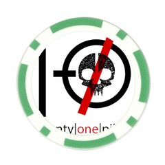 Twenty One Pilots Skull Poker Chip Card Guard from ArtsNow.com Back