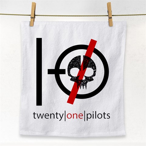 Twenty One Pilots Skull Face Towel from ArtsNow.com Front