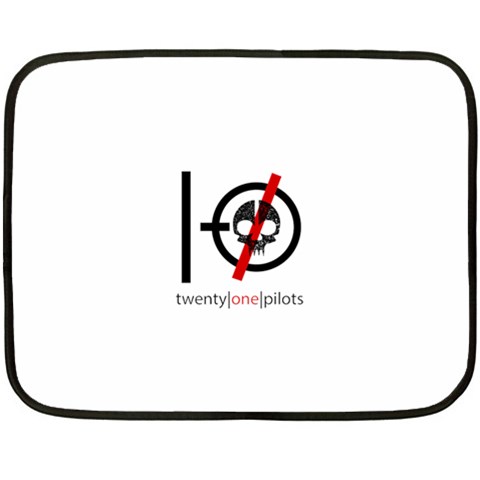 Twenty One Pilots Skull Double Sided Fleece Blanket (Mini) from ArtsNow.com 35 x27  Blanket Front