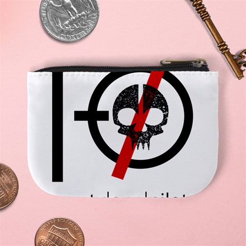 Twenty One Pilots Skull Mini Coin Purse from ArtsNow.com Back