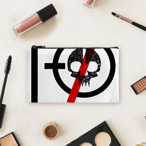 Twenty One Pilots Skull Cosmetic Bag (Small) from ArtsNow.com Front