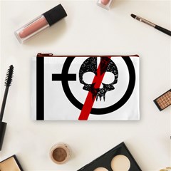 Twenty One Pilots Skull Cosmetic Bag (Small) from ArtsNow.com Front