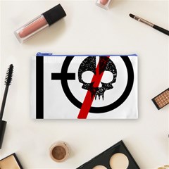 Twenty One Pilots Skull Cosmetic Bag (Small) from ArtsNow.com Front