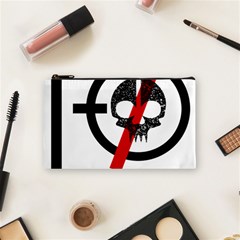 Twenty One Pilots Skull Cosmetic Bag (Small) from ArtsNow.com Front