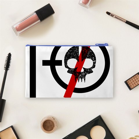 Twenty One Pilots Skull Cosmetic Bag (Small) from ArtsNow.com Back