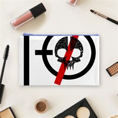 Twenty One Pilots Skull Cosmetic Bag (Medium) from ArtsNow.com Front