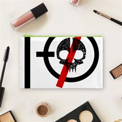 Twenty One Pilots Skull Cosmetic Bag (Medium) from ArtsNow.com Front