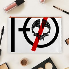 Twenty One Pilots Skull Cosmetic Bag (Large) from ArtsNow.com Front