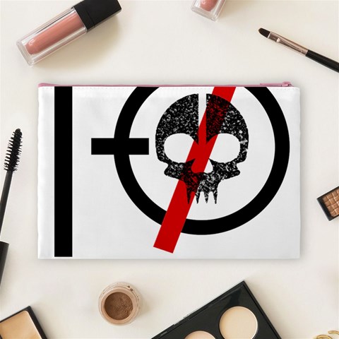 Twenty One Pilots Skull Cosmetic Bag (Large) from ArtsNow.com Back