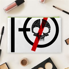 Twenty One Pilots Skull Cosmetic Bag (Large) from ArtsNow.com Back