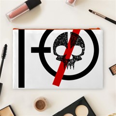 Twenty One Pilots Skull Cosmetic Bag (Large) from ArtsNow.com Back