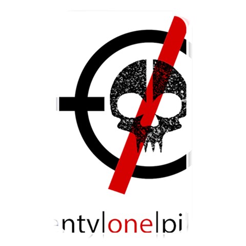 Twenty One Pilots Skull Memory Card Reader (Rectangular) from ArtsNow.com Front