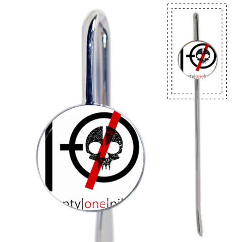 Twenty One Pilots Skull Book Mark from ArtsNow.com Front