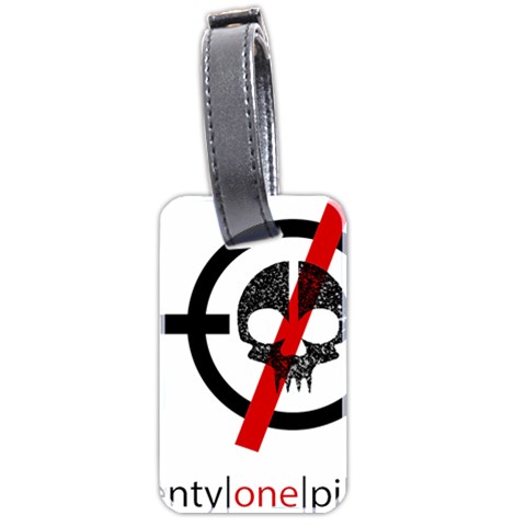 Twenty One Pilots Skull Luggage Tag (two sides) from ArtsNow.com Front