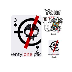 Twenty One Pilots Skull Playing Cards 54 (Mini) from ArtsNow.com Front - Spade3