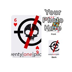 Twenty One Pilots Skull Playing Cards 54 (Mini) from ArtsNow.com Front - Heart6