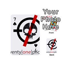 Twenty One Pilots Skull Playing Cards 54 (Mini) from ArtsNow.com Front - Spade7