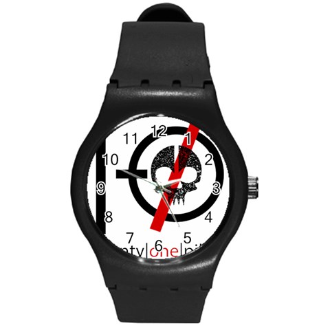 Twenty One Pilots Skull Round Plastic Sport Watch (M) from ArtsNow.com Front