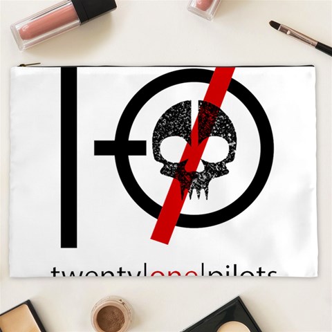 Twenty One Pilots Skull Cosmetic Bag (XXL) from ArtsNow.com Front